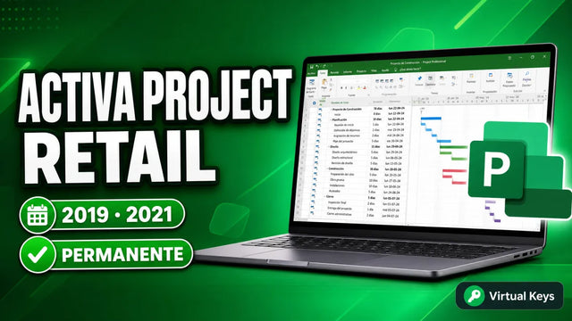 Cómo activar Project 2019 y 2021 Retail — guía Virtual Keys