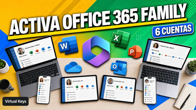 Cómo activar Office 365 Family paso a paso — guía Virtual Keys