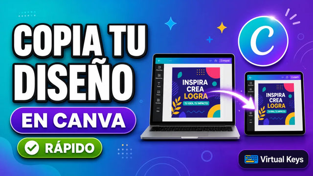 Cómo copiar un diseño a otro equipo en Canva paso a paso — Virtual Keys