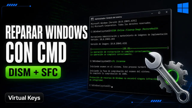 Reparar Windows con CMD paso a paso — guía Virtual Keys