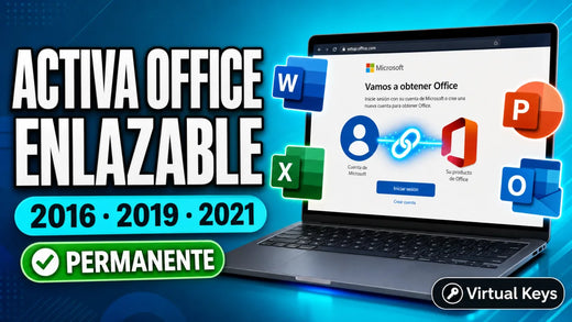 Cómo activar Office 2016, 2019 y 2021 enlazable (Bind) — guía Virtual Keys