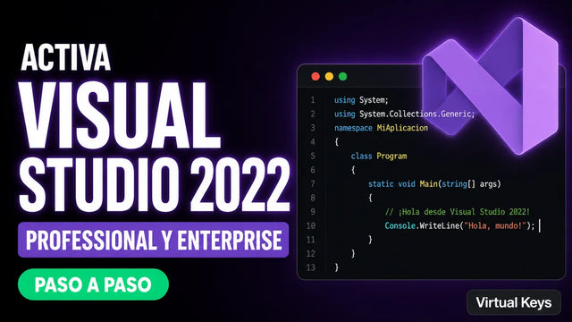 Cómo activar Visual Studio 2022 Professional y Enterprise paso a paso — guía Virtual Keys