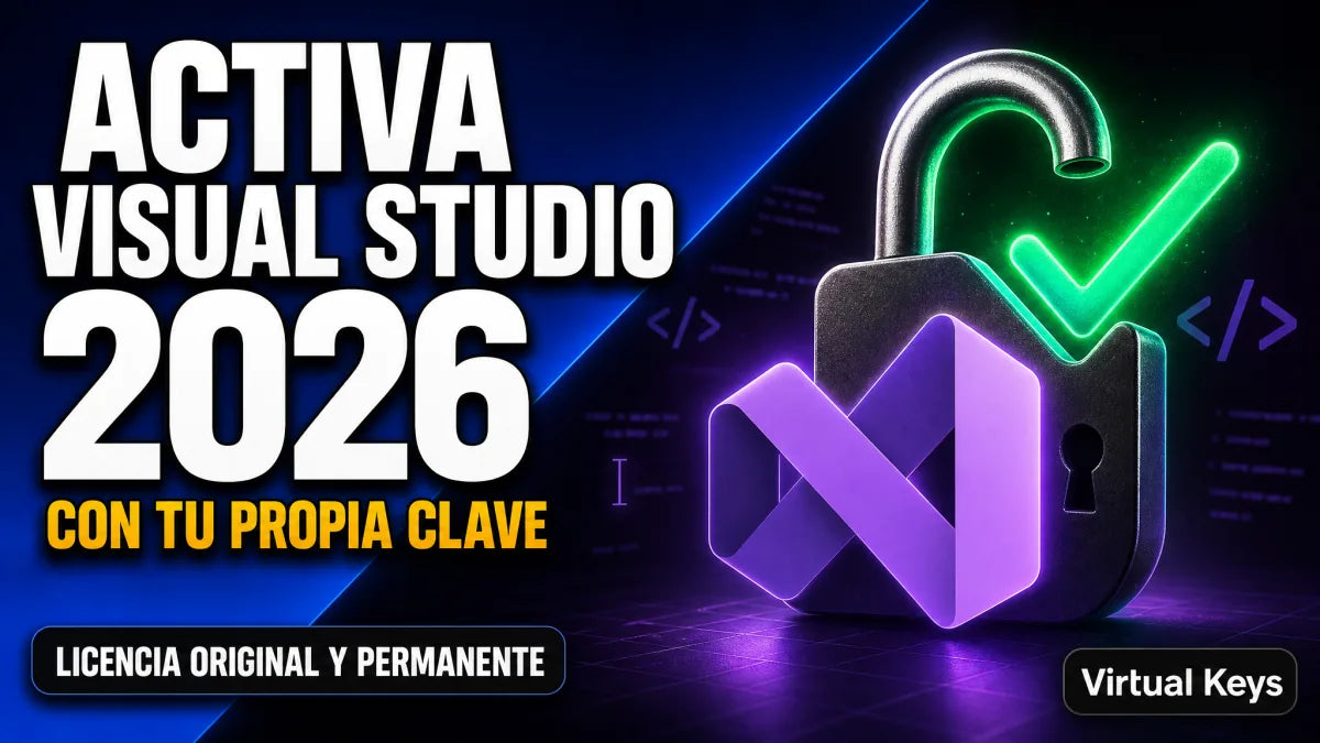 Cómo activar Visual Studio 2026 Professional con clave de producto — guía Virtual Keys