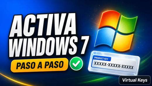 Activar Windows 7 con tu licencia original — guía Virtual Keys