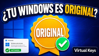 Cómo saber si Windows es original: pantalla de activación con sello de licencia genuina