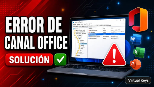 Solución al error de canal de actualización de Office — Virtual Keys