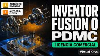 Inventor, Fusion 360 o PDMC con licencia comercial: ensamblaje mecánico en vista explosionada y mecanizado CNC