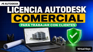 Licencia Autodesk comercial en Chile: para trabajar con clientes, con el logo de Autodesk y un escudo de licencia original