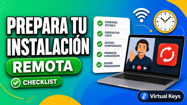 Preparativos para tu instalación remota con Virtual Keys