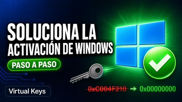 Solucionar problemas de activación de Windows — guía Virtual Keys