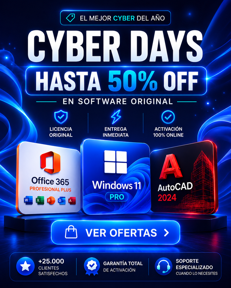 Microsoft Office 365 - 5 PC - Word, Excel, PowerPoint y más