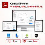 Compatible con Windows, Mac, Android y iOS — Adobe Acrobat Pro