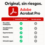 Adobe Acrobat Pro original vs versión pirata — compra seguro en Virtual Keys