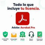 Todo lo que incluye tu licencia de Adobe Acrobat Pro