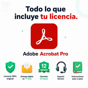 Todo lo que incluye tu licencia de Adobe Acrobat Pro
