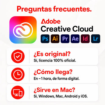 Preguntas frecuentes sobre Adobe Creative Cloud