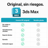 Autodesk 3ds Max original vs versión pirata — compra seguro en Virtual Keys