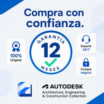 Garantía 12 meses en tu licencia de Autodesk AEC Collection | Virtual Keys