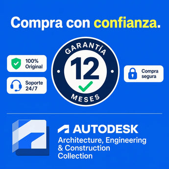 Garantía 12 meses en tu licencia de Autodesk AEC Collection | Virtual Keys