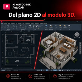 Autodesk AutoCAD: Del plano 2D al modelo 3D