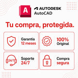 Garantía 12 meses en tu licencia de Autodesk AutoCAD | Virtual Keys