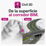 Autodesk Civil 3D: De la superficie al corredor BIM