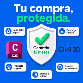 Garantía 12 meses en tu licencia de Autodesk Civil 3D | Virtual Keys