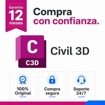 Garantía 12 meses en tu licencia de Autodesk Civil 3D | Virtual Keys