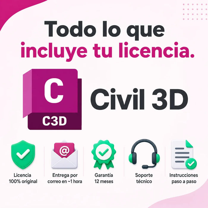 Todo lo que incluye tu licencia de Autodesk Civil 3D