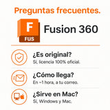 Preguntas frecuentes sobre Autodesk Fusion 360