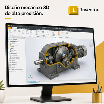 Autodesk Inventor en acción: Diseño mecánico 3D de alta precisión