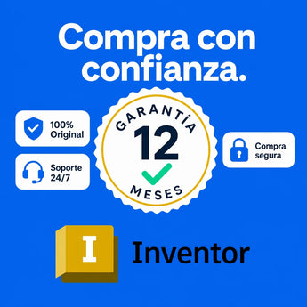 Garantía 12 meses en tu licencia de Autodesk Inventor | Virtual Keys