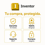Garantía 12 meses en tu licencia de Autodesk Inventor | Virtual Keys
