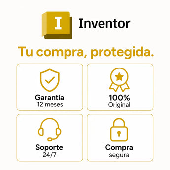 Garantía 12 meses en tu licencia de Autodesk Inventor | Virtual Keys