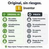 Autodesk Inventor original vs versión pirata — compra seguro en Virtual Keys