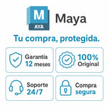 Garantía 12 meses en tu licencia de Autodesk Maya | Virtual Keys