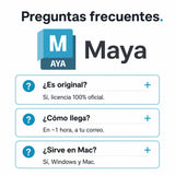 Preguntas frecuentes sobre Autodesk Maya