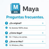 Preguntas frecuentes sobre Autodesk Maya