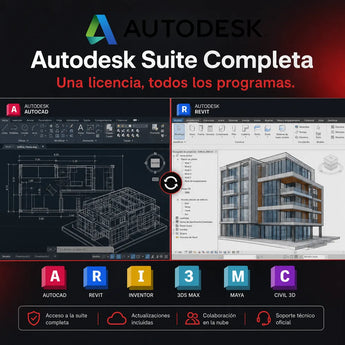Autodesk Suite Completa: Una licencia, todos los programas