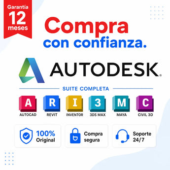 Garantía 12 meses en tu licencia de Autodesk Suite Completa | Virtual Keys