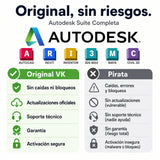 Autodesk Suite Completa original vs versión pirata — compra seguro en Virtual Keys