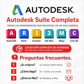 Preguntas frecuentes sobre Autodesk Suite Completa