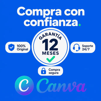Garantía 12 meses en tu licencia de Canva | Virtual Keys