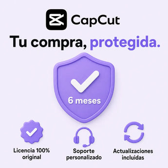 Garantía 6 Meses en tu licencia de CapCut | Virtual Keys