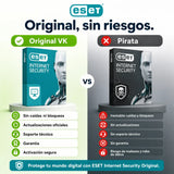 ESET Internet Security original vs versión pirata — compra seguro en Virtual Keys