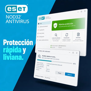 ESET NOD32 Antivirus en acción: Protección rápida y liviana