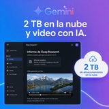 Google Gemini: 2 TB en la nube y video con IA