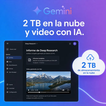 Google Gemini: 2 TB en la nube y video con IA