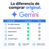 Google Gemini original vs versión pirata — compra seguro en Virtual Keys