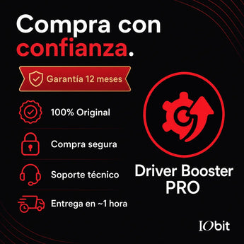 Garantía 12 meses en tu licencia de IObit Driver Booster | Virtual Keys